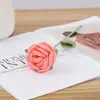 Rosa de fio de simulação atacado rosa artificial feito à mão cor única decoração de casa presente de festival