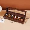 Caja de Almacenamiento de Relojes de Cuero con Grano de Madera Vintage Caja para Múltiples Relojes de Alta Gama Reloj de Pulsera Reloj Mecánico Joyero para el Hogar Gran Capacidad