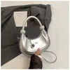 Elegante Bolso de Mano Simple en Forma de Media Luna 2025 Verano Nuevo Moderno Estilo Occidental Diseño de Bolso de Hombro Bolso Cruzado de Nicho