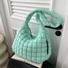 Bolsa de tecido de grande capacidade para axilas estilo coreano, nova chegada feminina 2024, bolsa tote simples e elegante, bolsa de ombro combinando