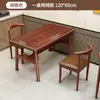 Combinación de Mesa y Silla para Restaurante de Comida Rápida Restaurante Tienda de Fideos Tienda de Desayunos Mesa de Comedor Económica Hotel Catering Comercial Mesa Rectangular
