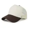 Gorra de Bloques de Color de Verano para Mujer, Transpirable, de Malla Parcial, Patchwork, Casual para Exteriores, Gorra de Béisbol, Gorra Plana para Hombre