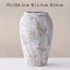 Vaso Cerâmico em Estilo Wabi-Sabi, Tamanho Grande, Design Simples, Adequado para Hidroponia, Flores Frescas Cortadas, Flores Secas Artesanais, Plantas Florais