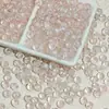 Venta al por mayor del fabricante Cuentas de Vidrio Lechoso Transparente de 6-8 mm Cuentas Redondas Cuentas Sueltas de Vidrio Materiales para Collar Hecho a Mano DIY