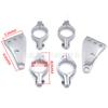 Soporte universal modificado para motocicleta abrazadera de tubo de luz de coche horquilla delantera es 35 mm aleación de aluminio abrazadera de tubo accesorios de soporte