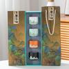 Taza de té de cerámica creativa Yuanshan pintada a mano taza de té Wanli Jiangshan taza de té para el hogar regalo de negocios cultural y creativo