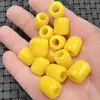Contas Perfuradas de Cera de Abelha Contas Soltas Cera de Abelha Amarela Óleo de Galinha Passepartout Pulseira Colar Acessórios de Joias Contas Contas Artesanais Atacado