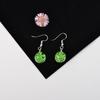 Aretes de Flores Secas Flor Real Cuentas de Cristal Flor de Encaje Aretes Amazon Venta Caliente Hecho a Mano Fresco Dulce Aretes