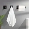 Suporte de Papel Toalha Sem Furo Transfronteiriço Suporte de Papel Higiênico de Aço Inoxidável Suporte de Rolo de Papel Suporte de Papel para Banheiro Montado na Parede Vareta para Papel Toalha de Banheiro
