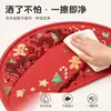 Venta Caliente de Amazon Estilo Navideño Mantel de Silicona Plegable para Almacenamiento Mantel Impermeable de Silicona de Grado Alimenticio