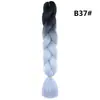 Trenza Jumbo Africana de Colores, Trenzas Sueltas Grandes, Rastas de Color Degradado, Procesamiento Personalizado