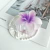 Clip Popular Transfronterizo de Frangipani Clip Grande para Volumen de Cabello Bauhinia Clip Popular de Flor para Cabello Clip de Tiburón para la Parte Posterior de la Cabeza de Mujer