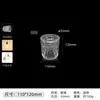 Pantalla con Cabezal de Lámpara Completo, Lámpara de Mesa DIY, Lámpara Colgante con Interruptor, Pantalla Reemplazable, Carcasa de Repuesto, Vidrio Transparente Gris Espesado