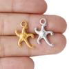 Colgante de estrella de mar de acero inoxidable 304, serie marina, accesorios para collar, pulsera, pendientes, joyería, novedad