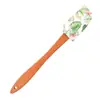 Raspador Pequeno Longo de Silicone para Uso Doméstico Faca para Misturar Creme Cabo de Madeira Raspador de Manteiga Espátula para Bolo Ferramenta de Confeitaria Personalização