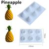 Múltiples Tipos de Moldes de Silicona para Pastel de Mousse de Fruta Realista: Pera, Manzana, Piña, Durazno, Arándano 3D, Durian, Frambuesa