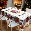 Mantel Navideño Transfronterizo Amazon TEMU con Muñeco de Nieve Estampado Creativo para Fiesta en Casa y Reunión Festiva Decoración