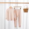 Outono e inverno suéter de algodão infantil algodão puro médio-grande algodão colorido infantil roupas de outono calças de outono gola média roupa íntima terno pijamas roupas de casa