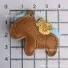 Venta Directa de Fábrica Colgante de Dibujos Animados, Colgante de Caballo Pequeño, Colgante Doble Capa de PU