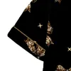Fabricante de Conjunto de Pijama Cardigan Negro de Seda de Leche Transfronterizo Europeo y Americano para Mujer, Shorts de Manga Corta, Ropa de Casa Transpirable Casual