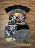 Comércio Exterior Atacado Moda Americana Emoção Mista Polvo Alienígena Strass Anjo Manga Curta Casal Estampa Total Camiseta