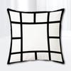 Funda de almohada en blanco serie Jiugongge para impresión por transferencia térmica transfronteriza funda de almohada de felpa corta funda de almohada de sofá para sublimación
