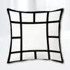 Funda de almohada en blanco serie Jiugongge para impresión por transferencia térmica transfronteriza funda de almohada de felpa corta funda de almohada de sofá para sublimación