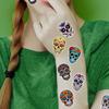 40 Pegatinas Decorativas para Fiesta del Día de Muertos Mexicano Pegatinas Día de Muertos Halloween Calavera Pegatinas de Tatuaje