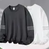 Moletom masculino 2025 outono estilo americano solto manga longa gola redonda esportivo espesso pullover jaqueta moderna peso pesado