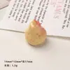 Accesorios de Resina para Manualidades de Dibujos Animados Adornos Mini Pera Gordita 3D Pegamento de Crema Pinzas para el Cabello Hebillas de Zapatos Llaveros Colgantes Accesorios