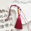 Estilo Tradicional Feito à Mão Seda de Gelo Borla Estilo Chinês Ornamento de Mão Laço de Corda Borla Acessório para Leque DIY Artesanato