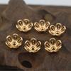 Accesorios para Joyería de Cobre Fundido DIY 15mm Tapas de Flor de Cobre Fundido Accesorios para Pasadores de Pelo con Borlas Estilo Retro Nacional Estilo Étnico