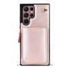 Para Samsung S22ultra funda de cuero para teléfono móvil con cremallera grande inclinada Note20 Billetera para tarjetas multifunción Baoma