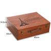 Caja de Madera Rectangular de Madera Maciza Caja de Madera Retro con Cerradura Caja de Almacenamiento Caja de Almacenamiento de Madera Caja de Almacenamiento de Escritorio con Cerradura