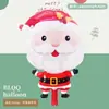 Nueva Serie de Decoración para Fiesta Navideña Mini Muñeco de Nieve, Anciano, Reno, Árbol de Navidad Globos de Papel de Aluminio Serie Navideña