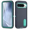 Adequado para Google Pixel 9 Pro Capa Protetora Três-à-Prova para Celular Pixel 9 XL Suporte Capa Protetora Três-em-Um
