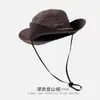 Senderismo Montañismo Protector Solar Sombrero de Pescador Ropa de Trabajo para Hombres y Mujeres Sombrero para Acampar al Aire Libre Montañismo Parasol Sombrero de Vestir Vaquero Occidental