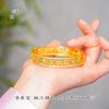 Pulseira com Fivela de Flor de Rosa Vazada Dourado Areia Sem Cor Pu Zuo Jiu, Nova Pulseira de Flor Retro Estilo Chinês para Mulheres