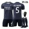 A2526 Real Madrid Visitante No. 9 Jersey Mbappe 7 Wini Ronaldo 15 Jullier 8 Wade Traje Uniforme de Fútbol Jers