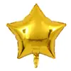 Balão de alumínio de 18 polegadas em formato de coração de amor, estrela de cinco pontas, cor sólida, para casamento, festa de aniversário, fabricantes de balões de alumínio decorativos, atacado