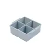 Molde para Cubitos de Hielo Grandes Transfronterizo Bandeja de Hielo de Silicona de Grado Alimenticio Caja de Almacenamiento de Hielo Bandeja de Cubitos de Hielo para Refrigerador Doméstico Caja