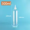 Botella transparente de apretar con pico puntiagudo para dispensar pigmento, frasco pequeño de plástico puntiagudo para medicina, botella de empaque de condimento para cebo de pesca, líquido