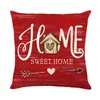 Funda de almohada transfronteriza de Amazon, nueva, para San Valentín, con estampado de lino, estilo nórdico, sencilla, decorativa para sofá, venta al por mayor