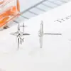 Brincos de Estrela Cravejados com Diamantes para Mulheres, Design de Nicho, Elegante de Alta Qualidade, Estilo Cool Minimalista, Brincos de Estrela Explosiva Cruzada 2022