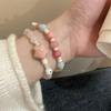 Pulseira de Miçangas Dopamina de Verão Pulseira de Menina 2023 Nova Cor Miçangas Cerâmica Pulseira com Sensação Avançada