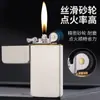 Zorro Segunda Generación Zorro Zc5 Cobre Blanco Placa Luminosa Rueda de Rectificado Ultradelgada Encendedor de Queroseno Clásico Retro Regalo de Alto Valor