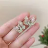 Presilha de Orelha Borboleta de Zircônia Colorida Nicho Sensação de Alto Padrão Pequeno e Pequeno Brinco Brincos Novo Único Simples Elegante Brincos
