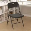 Cadeira de Conferência Treinamento Dobrável de Plástico Mobiliário de Escritório Moderno Minimalista Cadeira Dobrável para Casa Cadeira Portátil com Encosto Cadeira para Exterior