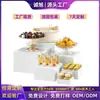 Soporte de Exhibición Acrílico para Buffet Caja de Exhibición de Comida, Pastel, Postre Hecho a Mano Base Hueca de Mesa Caja de Cinco Lados