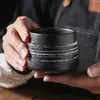 Taza de Té Japonesa Transfronteriza Retro Hecha a Mano Taza de Café Taza para Velas de Aromaterapia Taza para Café con Hielo Latte Taza de Porcelana para Matcha Comercio Exterior